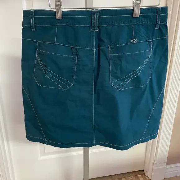 Title Nine Skirt Teal Size 6 - Picture 2 of 6